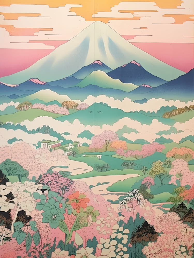 Mount Nantai In Tochigi, Japanese Landscape 1