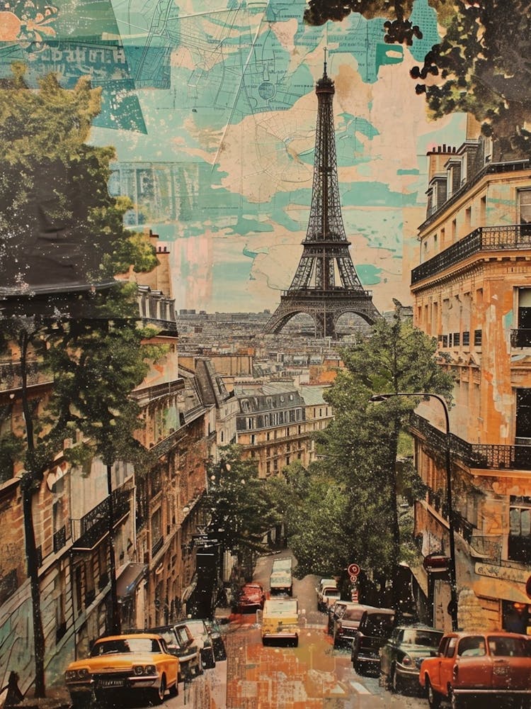 Retro Paris Kitsch Collage 2