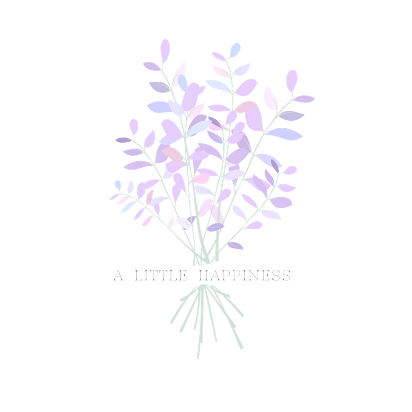 happiness - flower minimal art