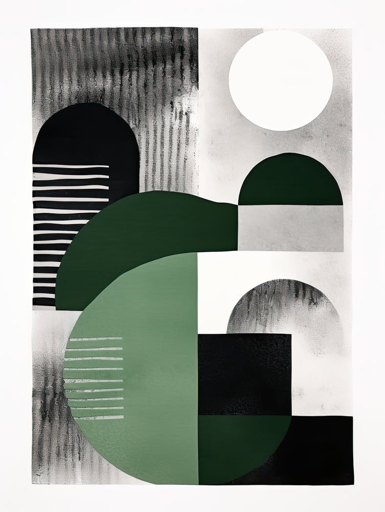 Risograph Radiance; Vintage Print Abstractions