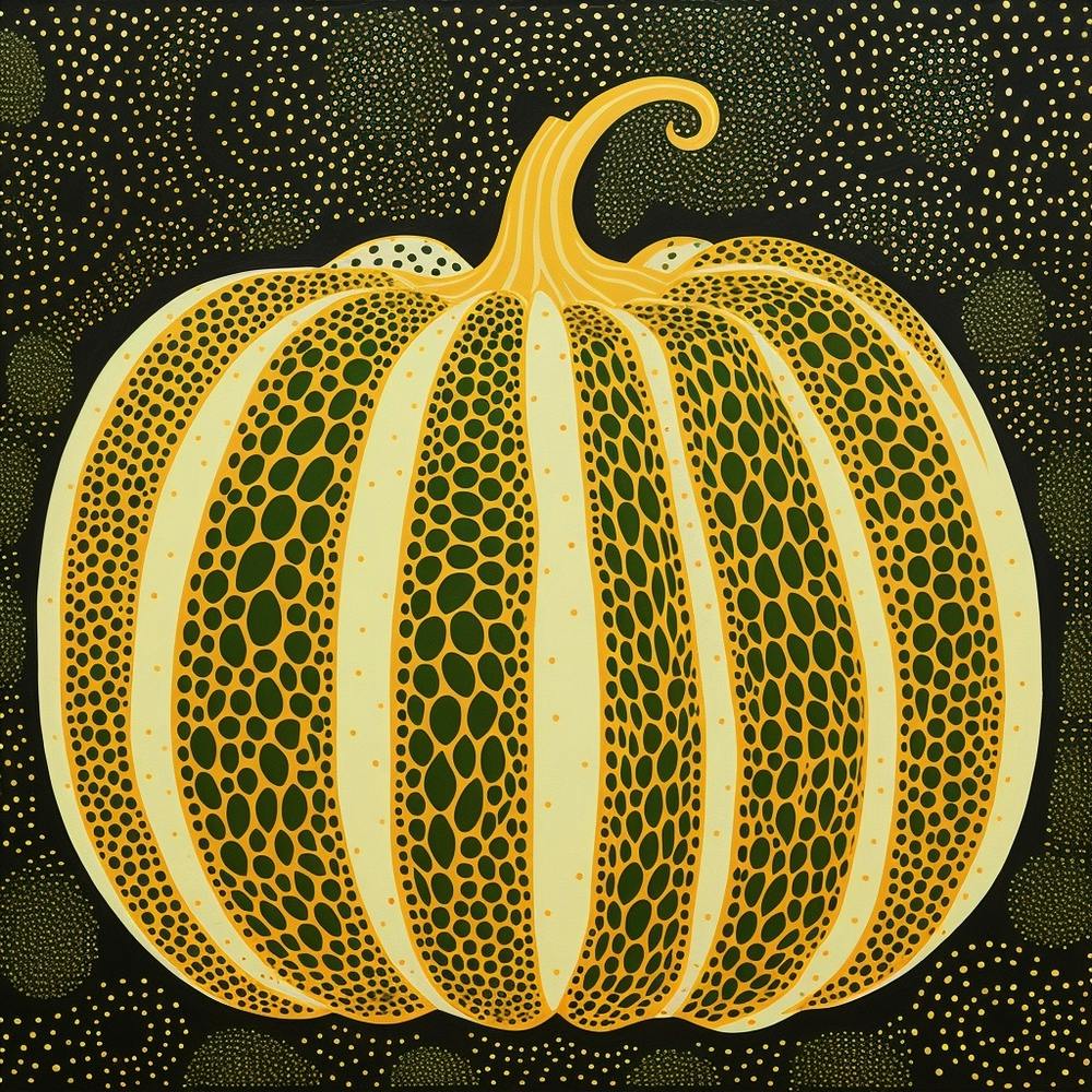 Yayoi Kusama Inspired Pumpkin Green 2