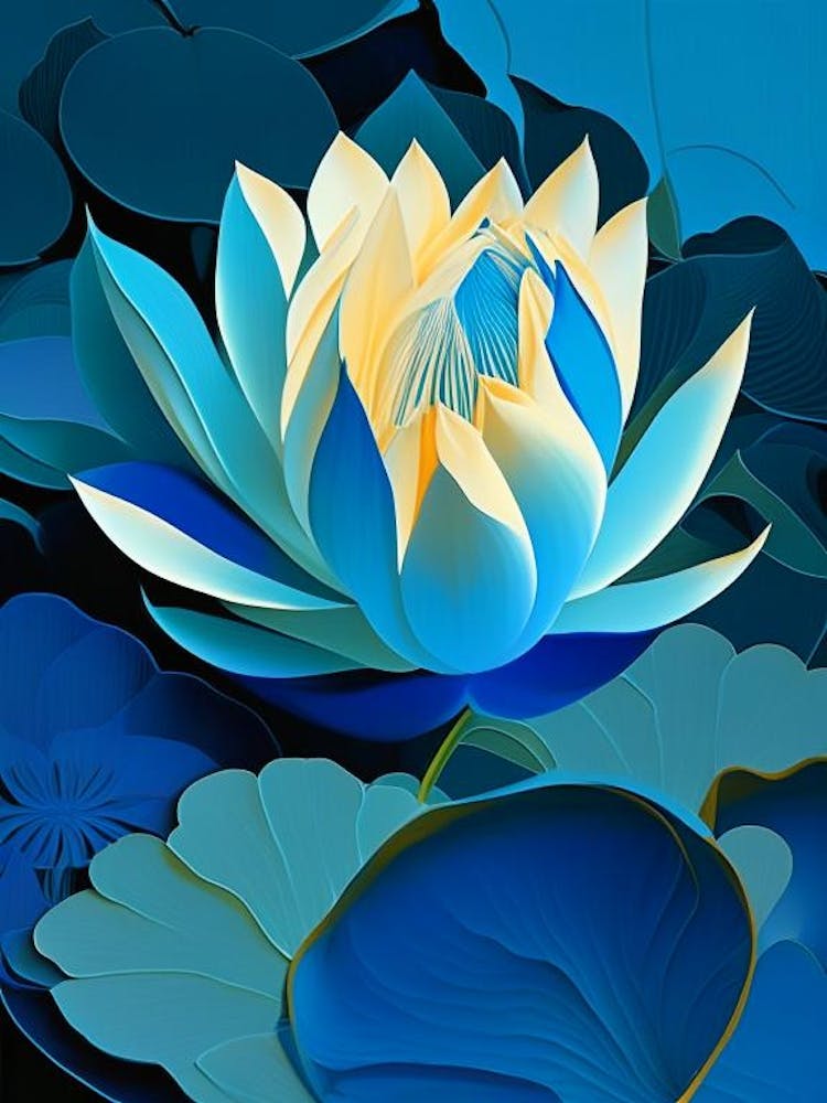 Blue Lotus Fauvism Matisse 2