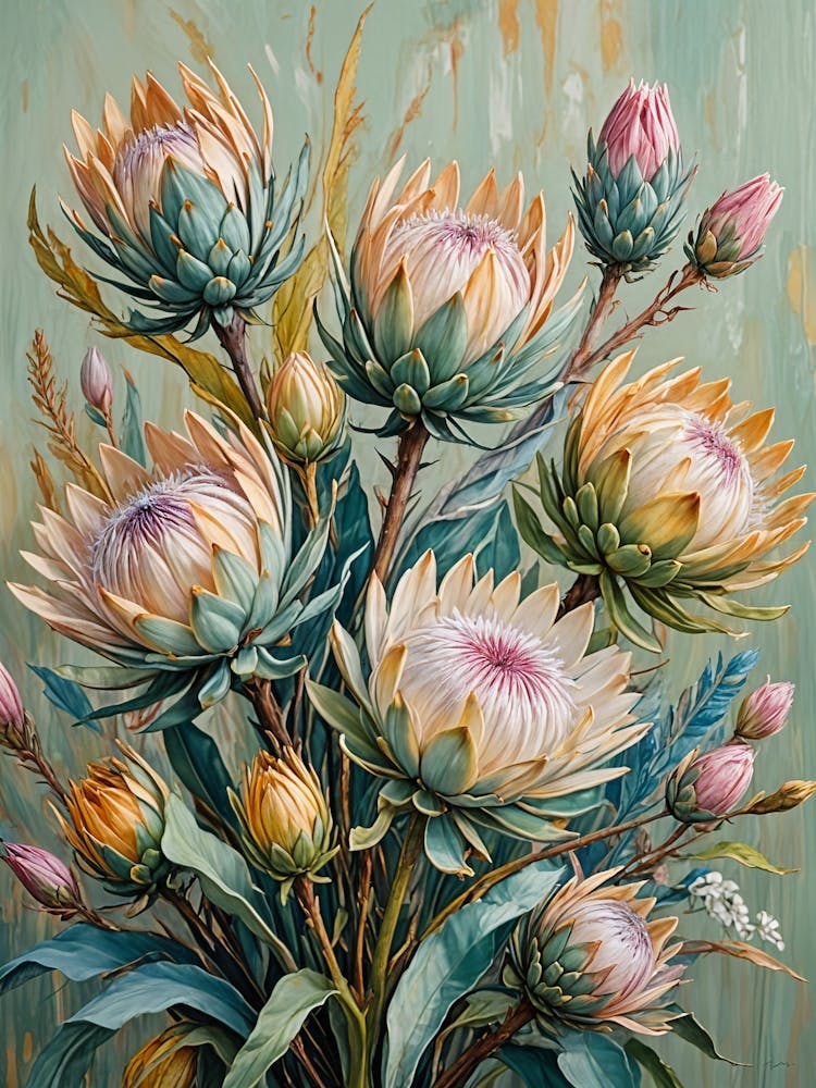 Pastel Proteas