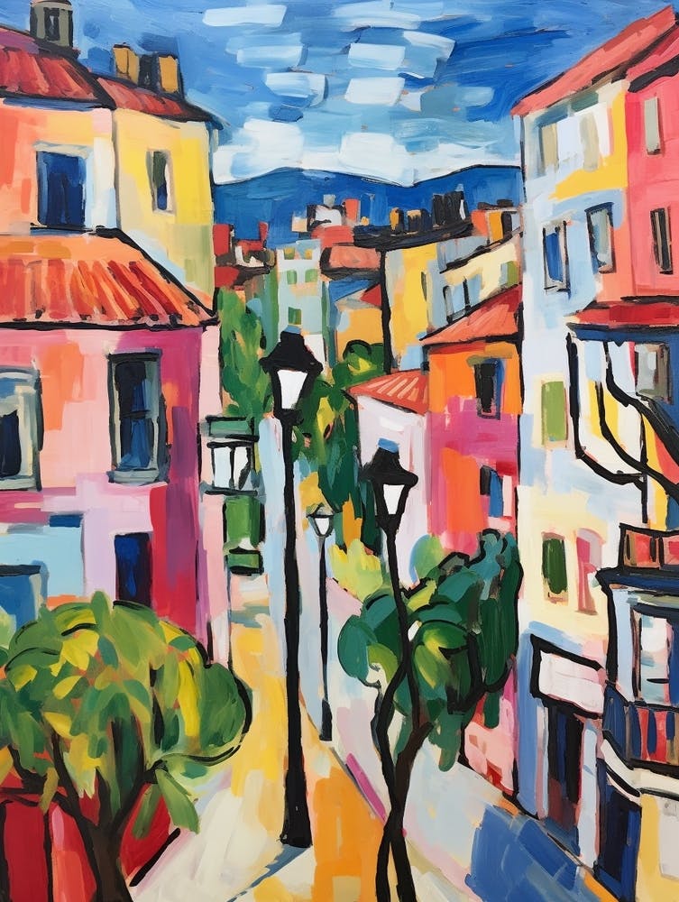 Santander Spain 6 Fauvist Painting