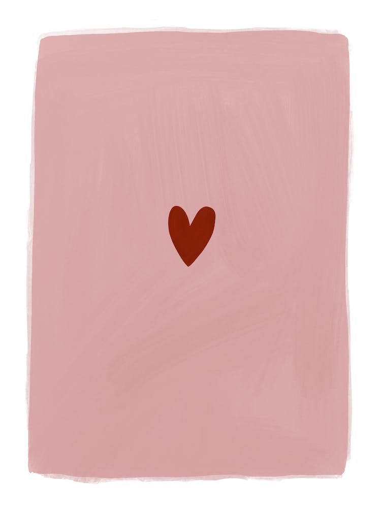 Pink & Red Heart
