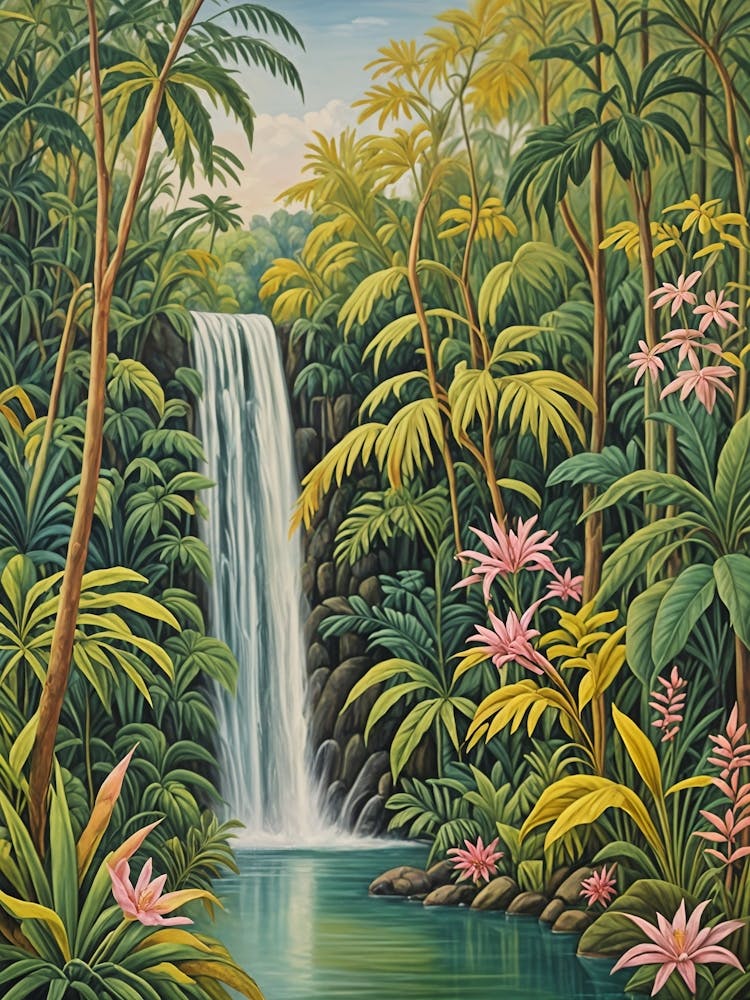 Tropical Waterfall In The Jungle no2