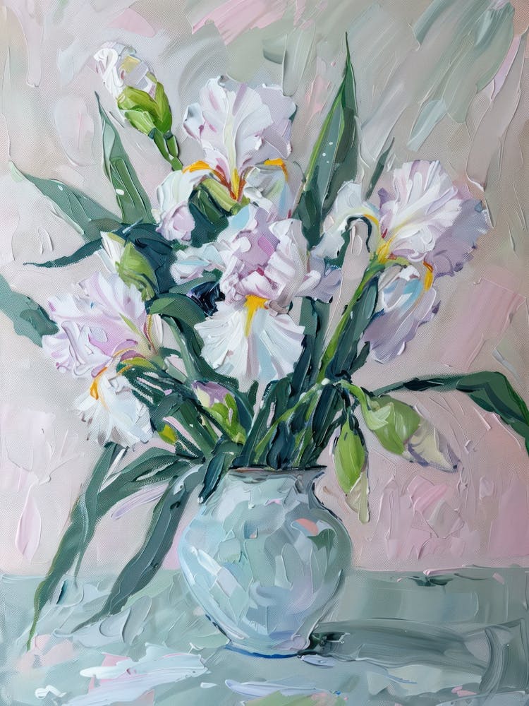A World Of Flowers Iris 3 Painting