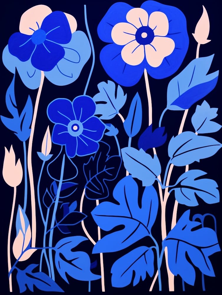 Illustration Fleur Bleue Ipomée 2