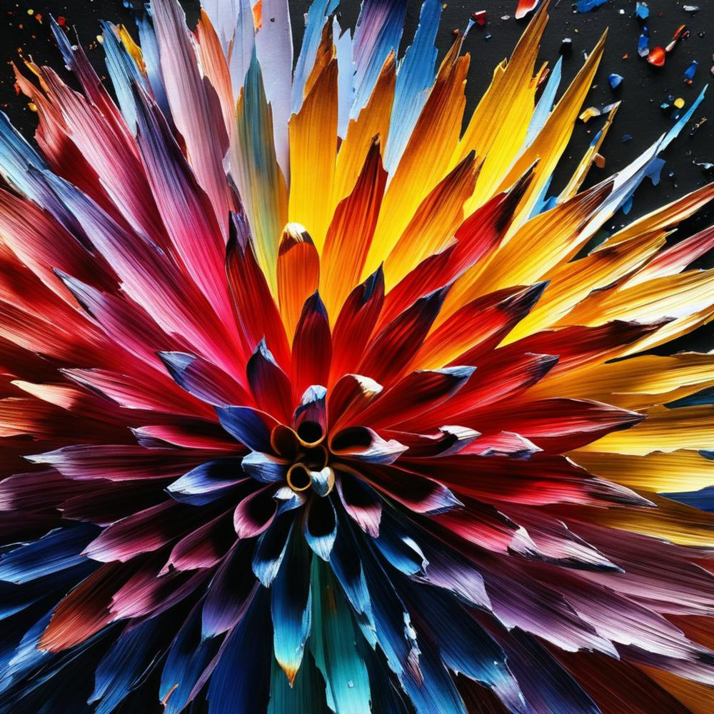 Abstract Flower Painting 4