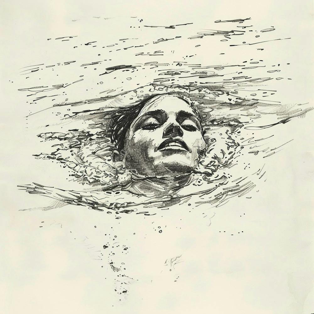 A Swimmer In A Pool Hand Drawn Sketch Illustrati 1718672202 4