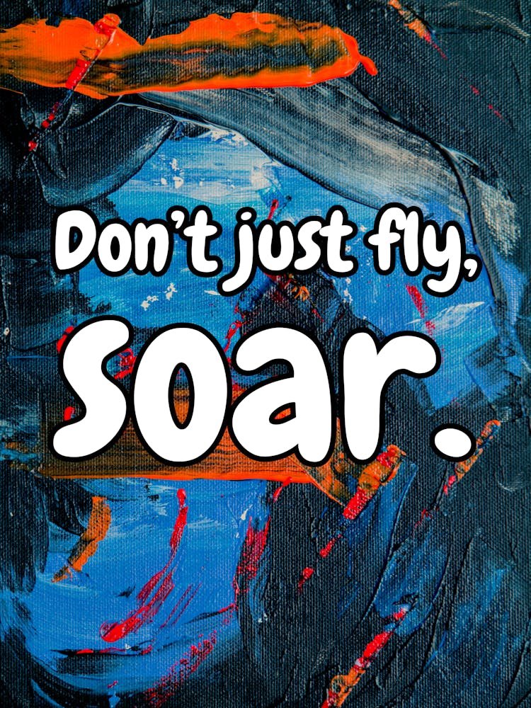 Don’t Just Fly, Soar
