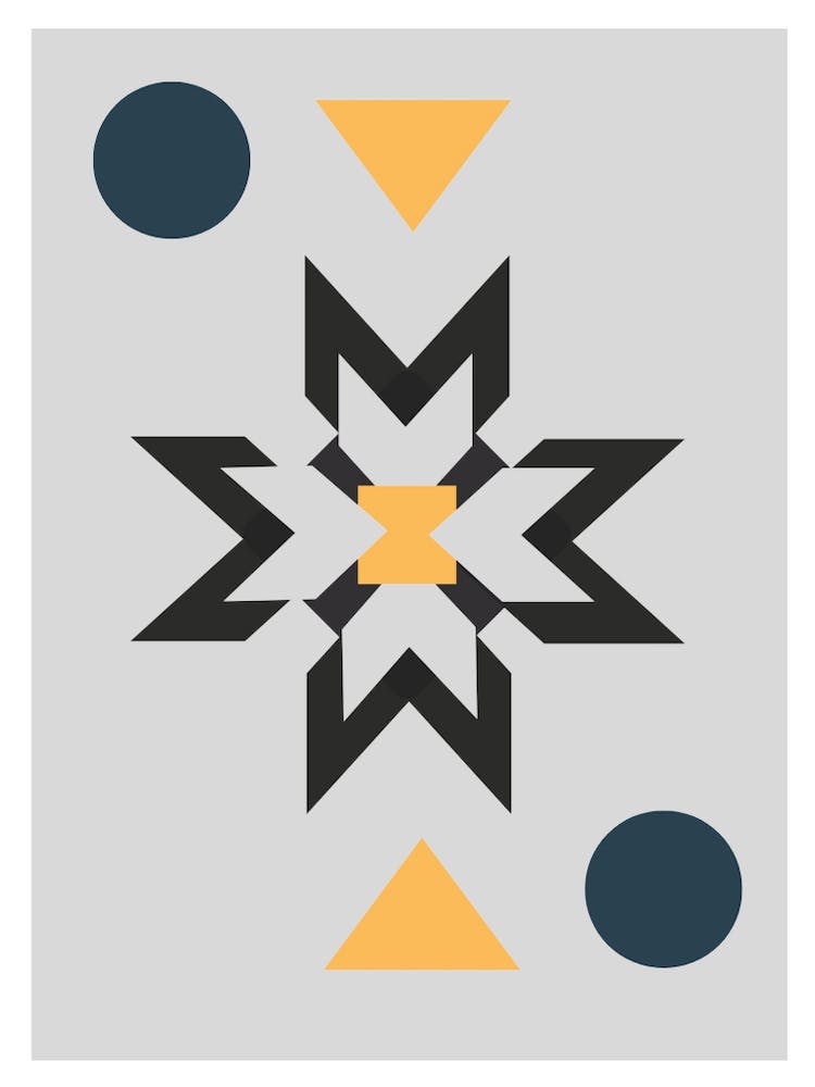 Geometric Pattern with Dots
