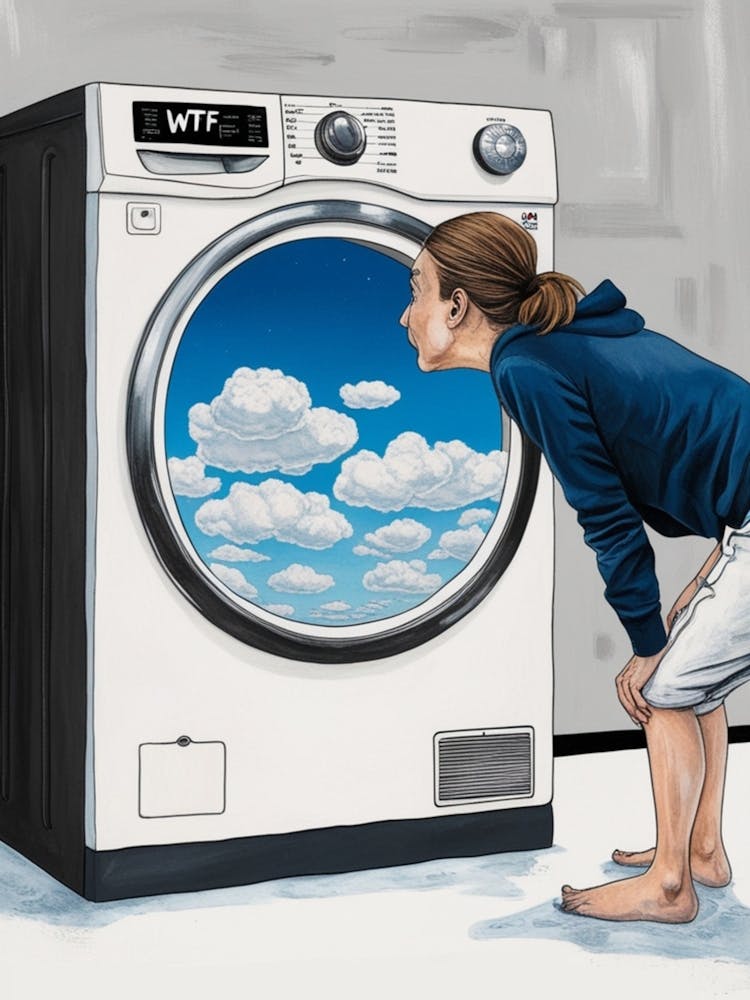 Cloudy Washing Machine