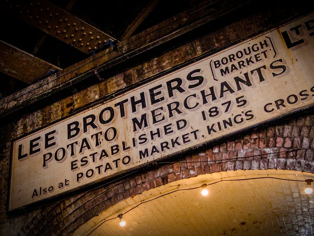 Lee Brothers Sign at Borough Market in London // Travel Photography