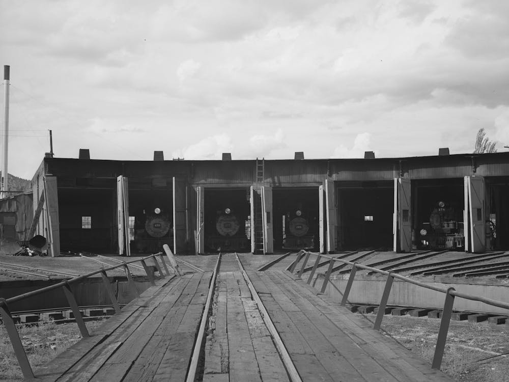 Untitled Photo, Possibly Related To Roundhouse And Turntable Of Railroad At Durango, Colorado By Russell Lee
