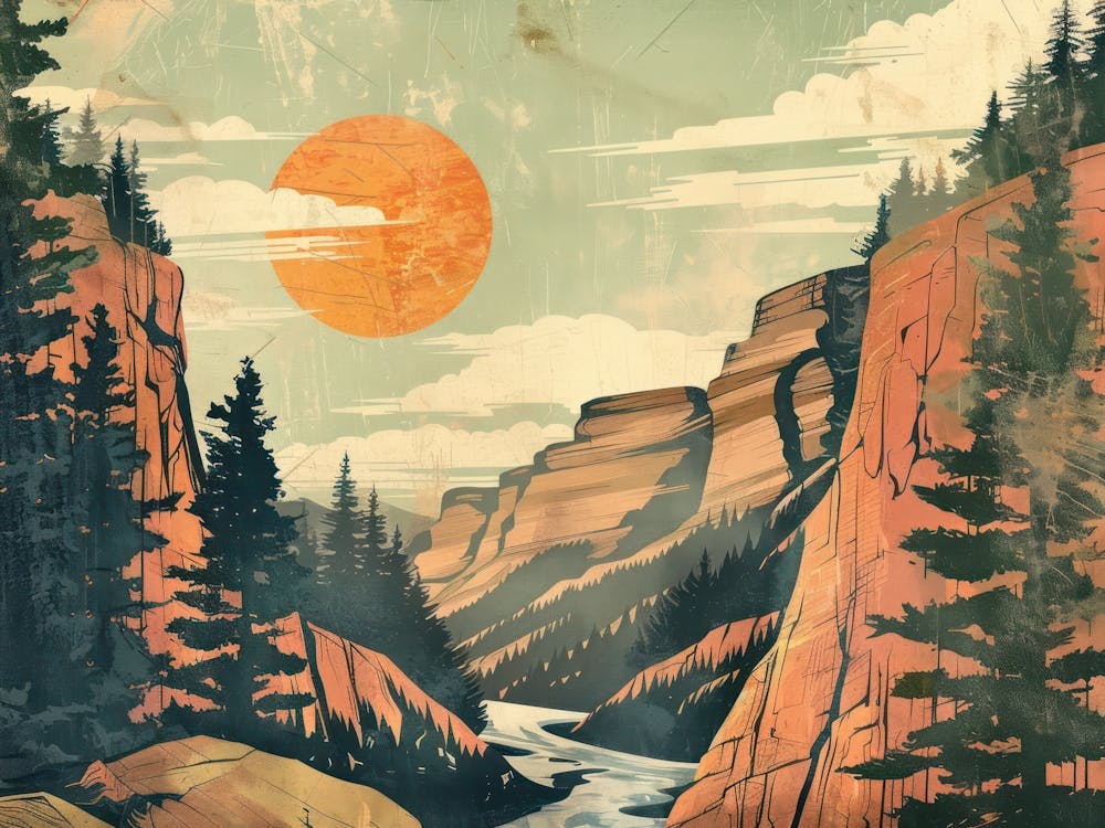Retro Mountains 7