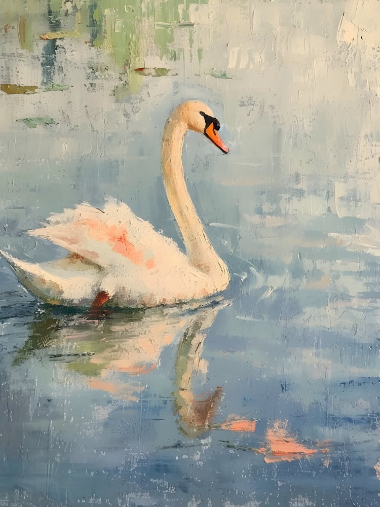 Swan On Water