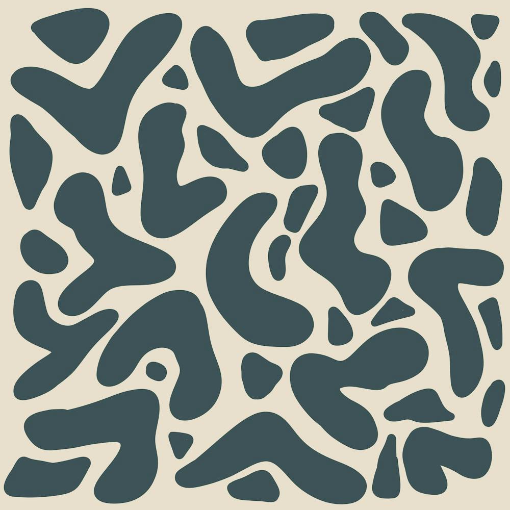 Abstract Lines And Shapes - leopard green