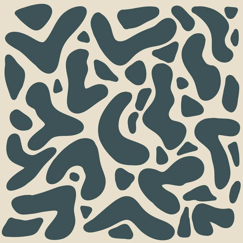 Abstract Lines And Shapes - leopard green