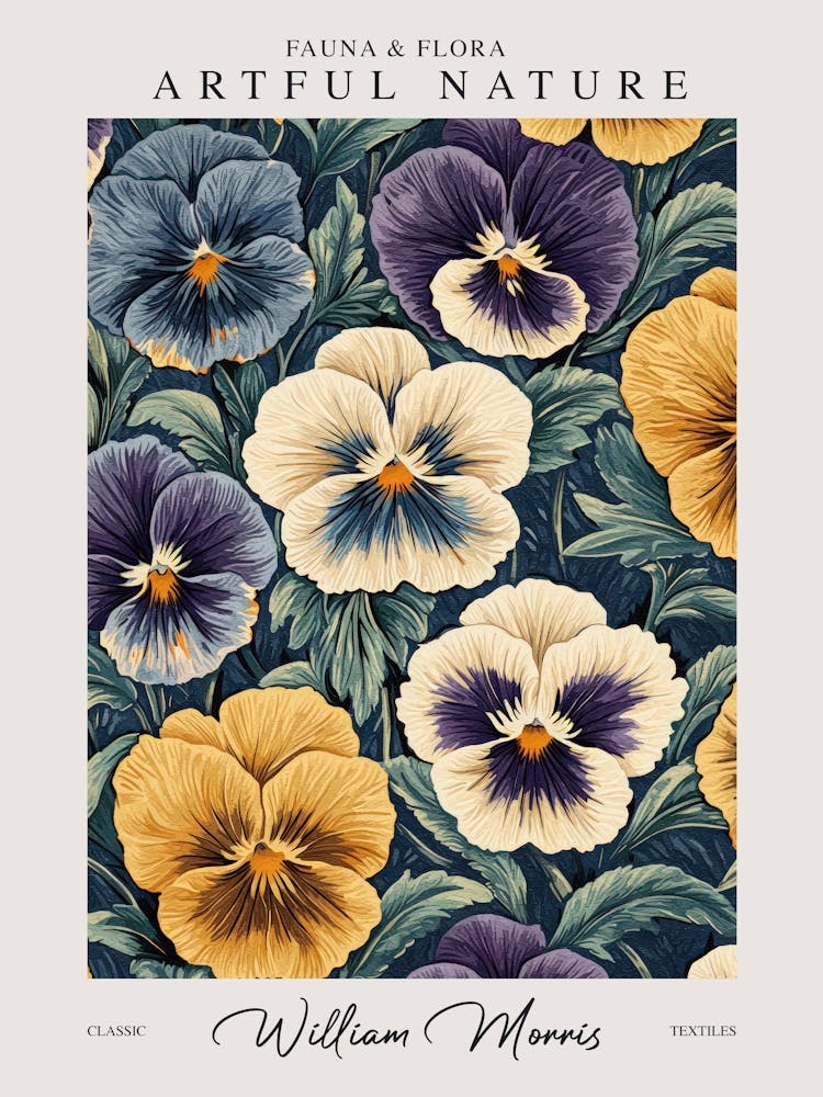 William Morris Pansy Flowers Exhibition