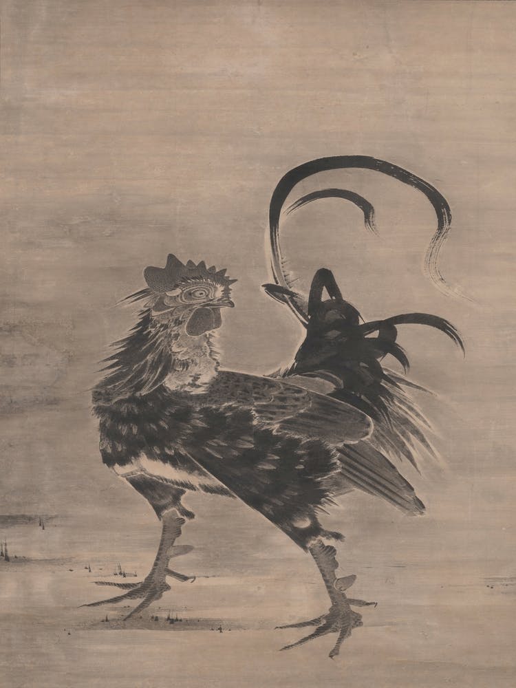 Roosters, Hen, And Chicks, Itō Jakuchū