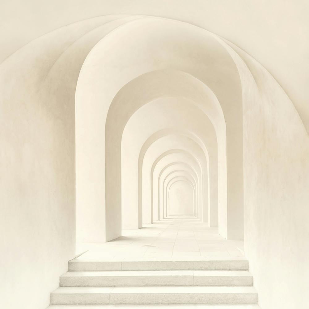 Minimalistic Serene Hallway - Square