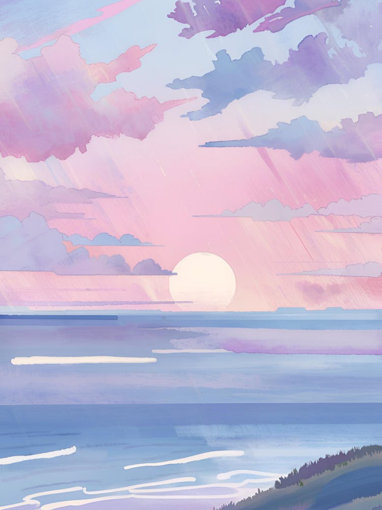 Peinture de coucher de soleil 4
