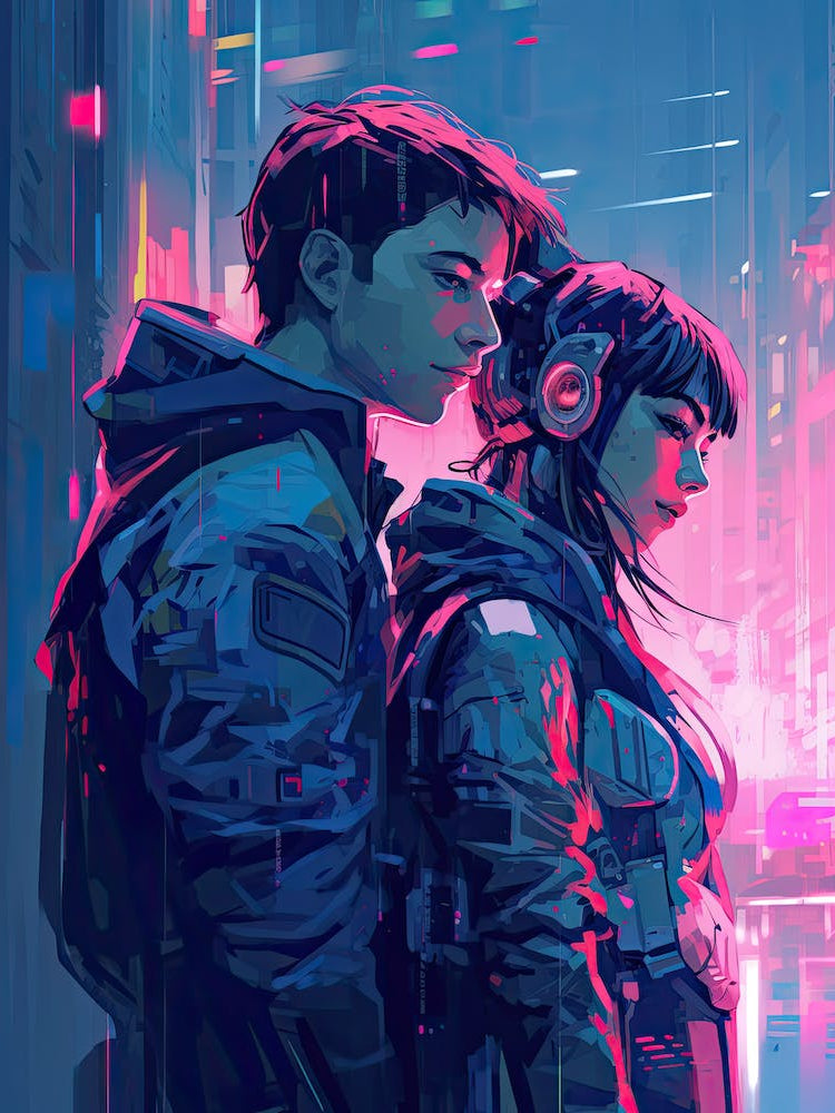 Cyberpunk couple