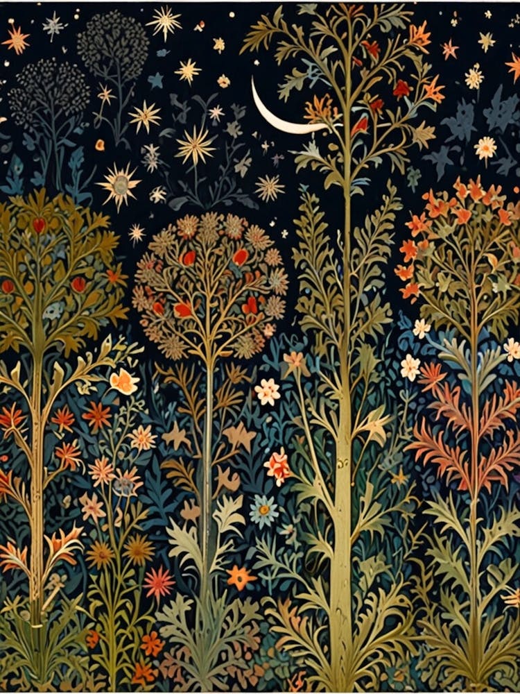 William Morris Night In The Garden 8