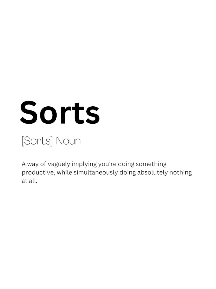 Sorts Definition Meaning