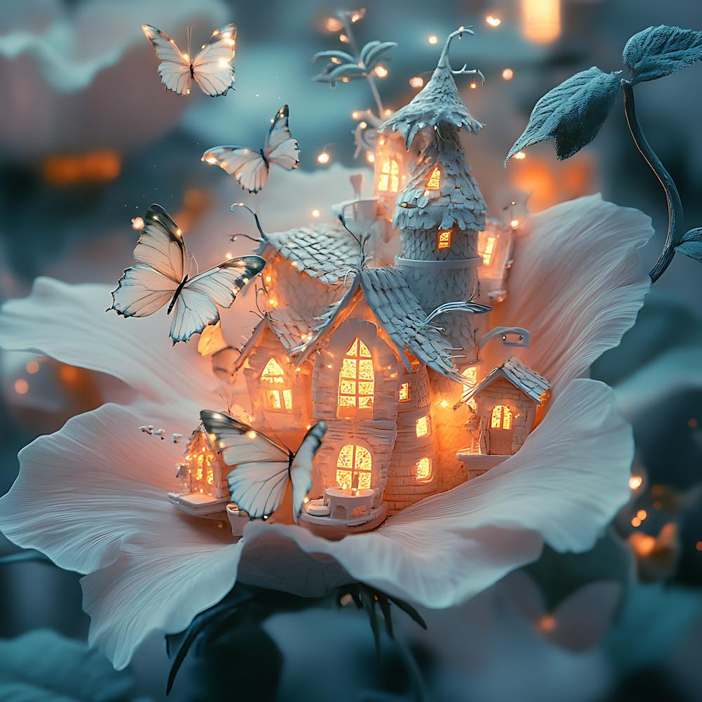 Enchanted Fairy Village in Flower 3