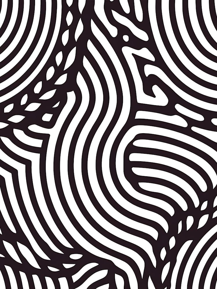 Abstract Black And White Pattern