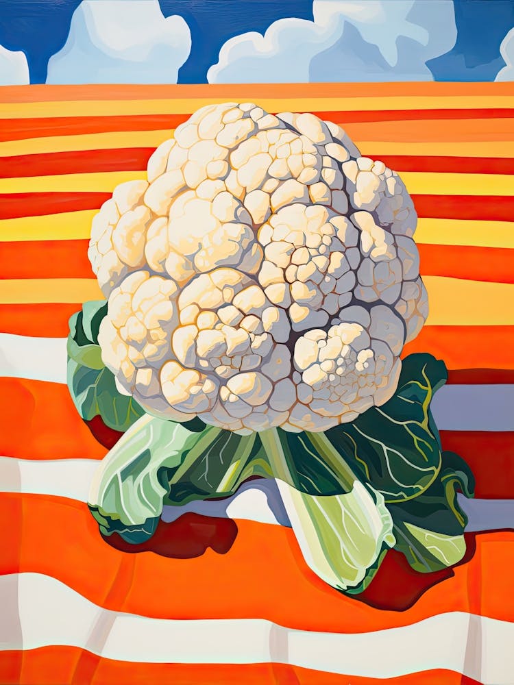 Blumenkohl Sommer Illustration 4