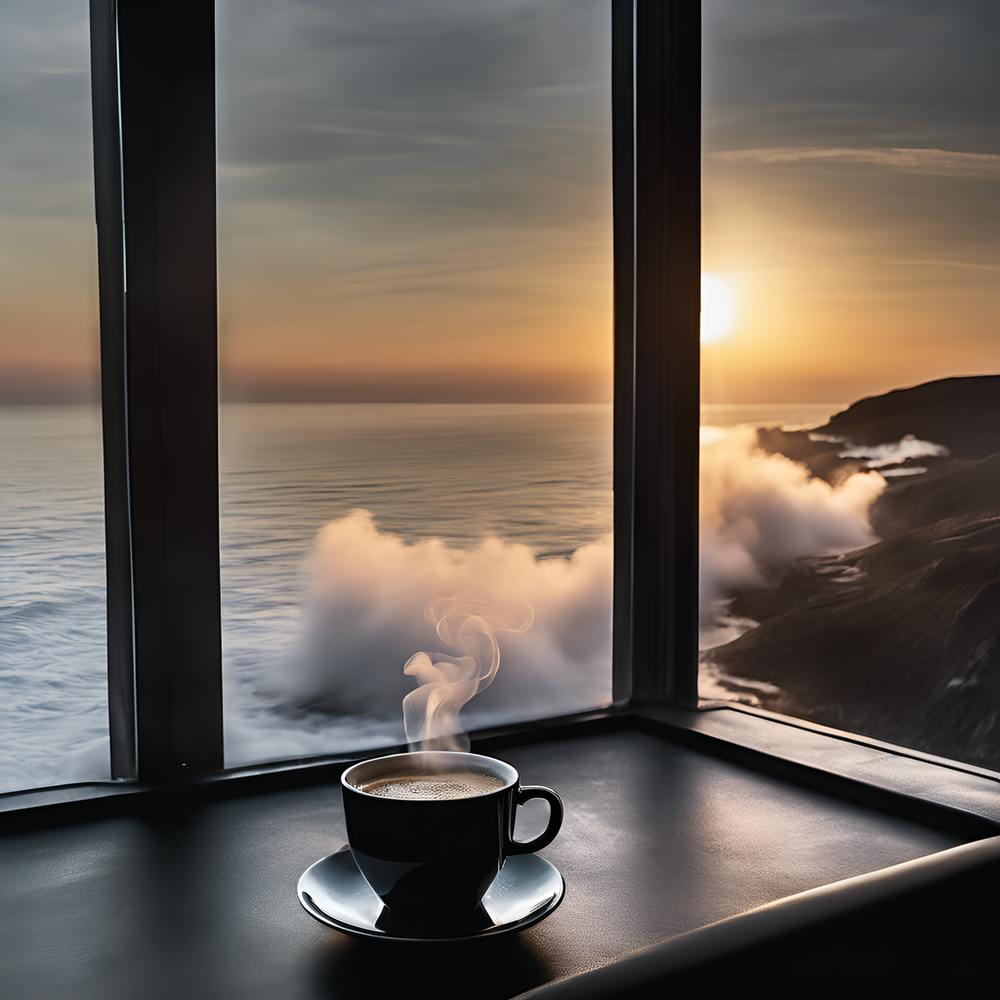 Coffee On A Window Sill