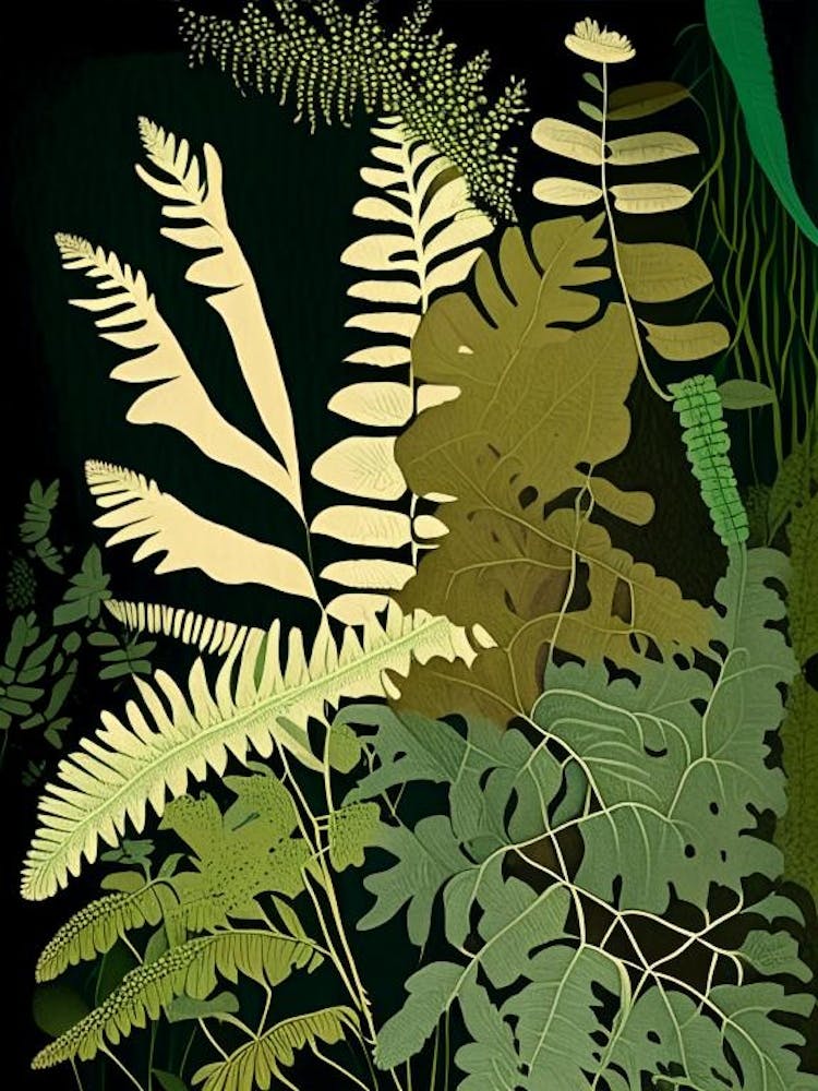 Himalayan Maidenhair Fern Rousseau Inspired