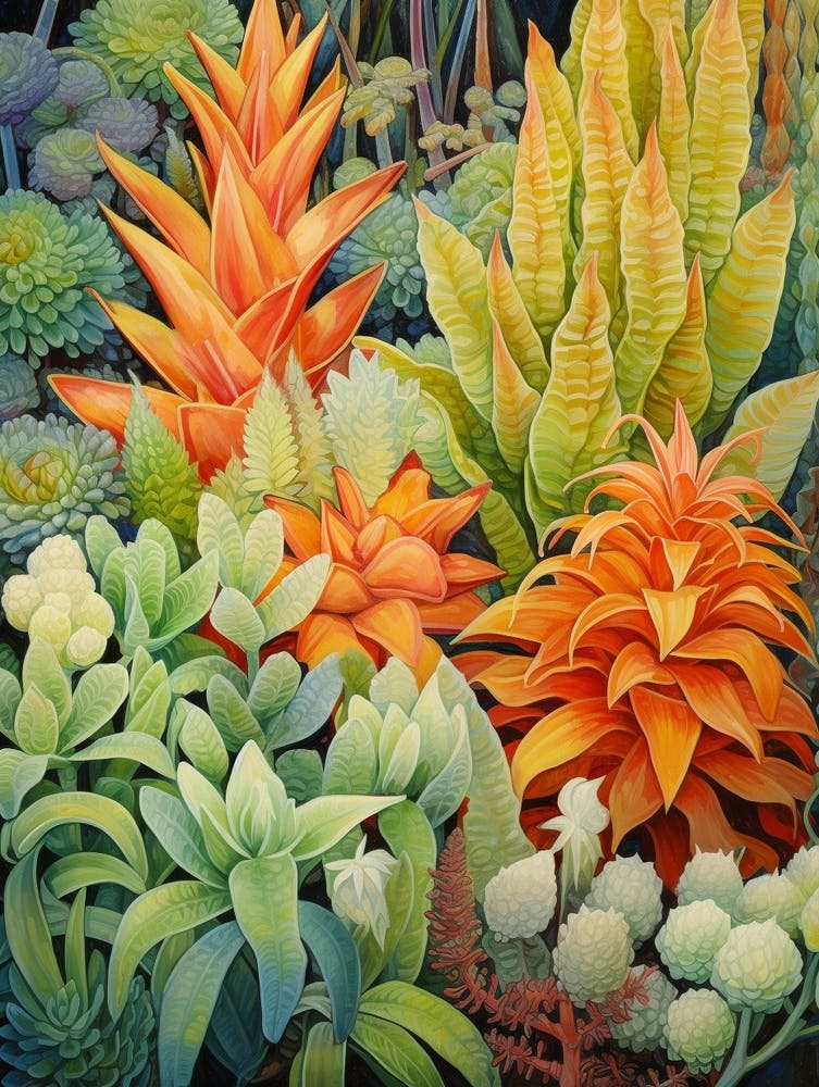 Tropical Plant Painting Haworthia