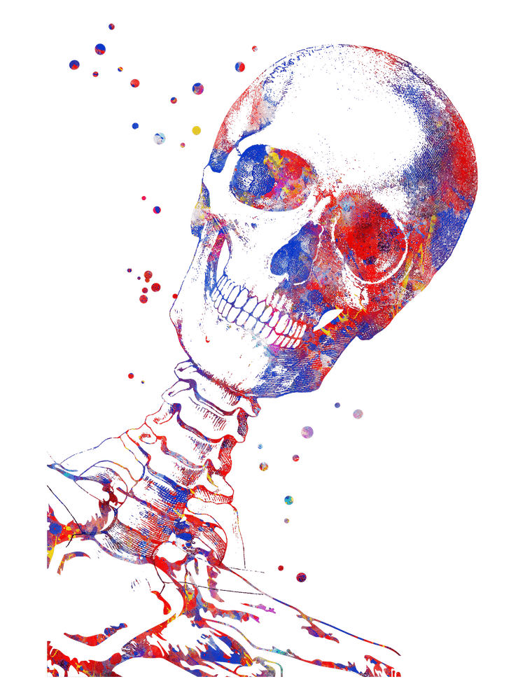 Totenkopf Aquarell