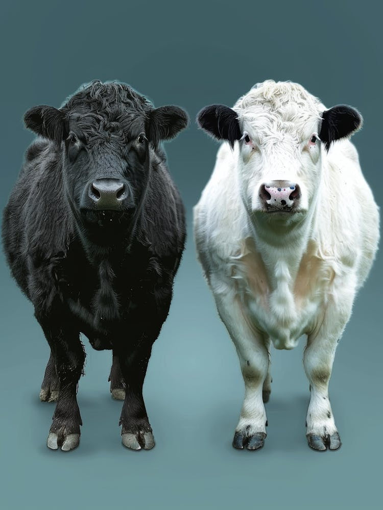 Black And White Cows
