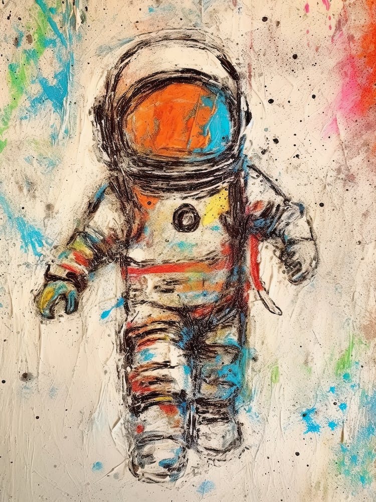 Astronaut Crayon 3