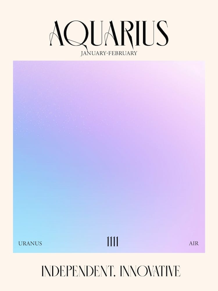 Aquarius 1 Zodiac Sign