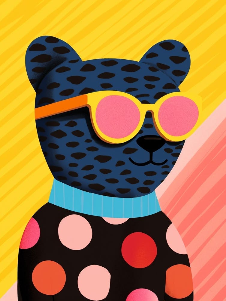 Little Panther 2 Wearing Sunglasses