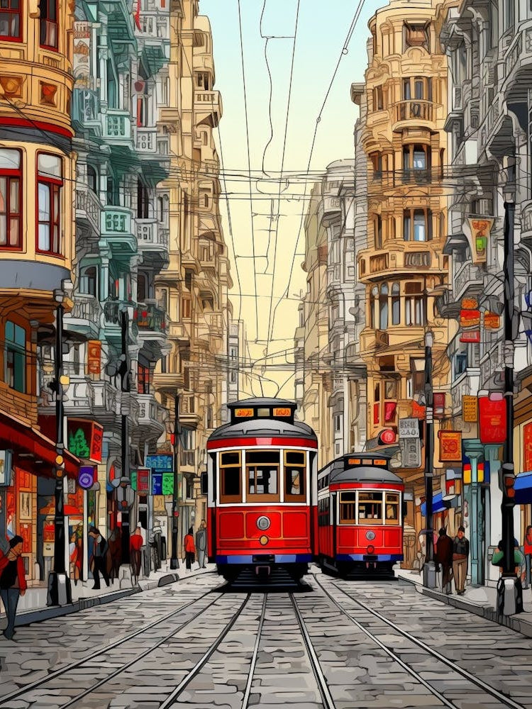 Istikal Avenue Pixel Art 9