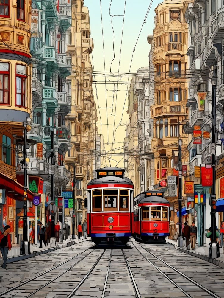 Istikal Avenue Pixel Art 9