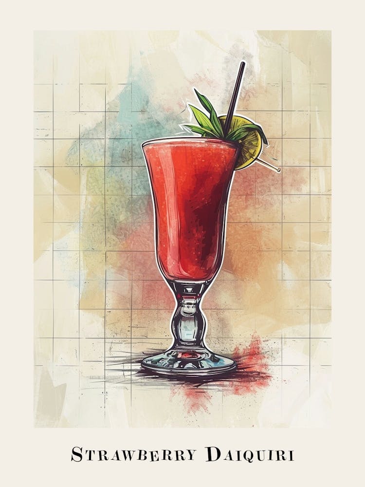 Strawberry Daiquiri Tile Poster 1