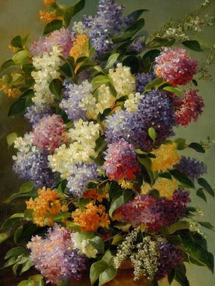 Lilac Painting 2 Flower