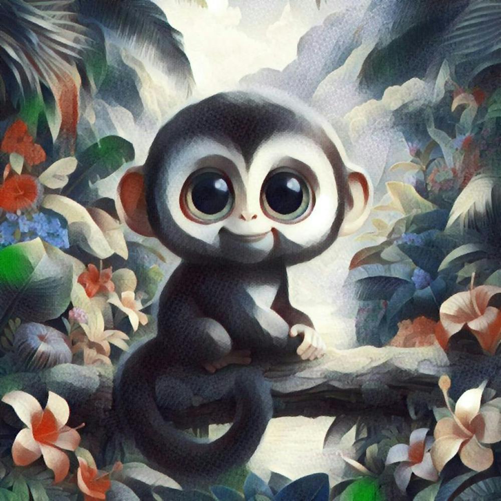 Singe Dans La Jungle