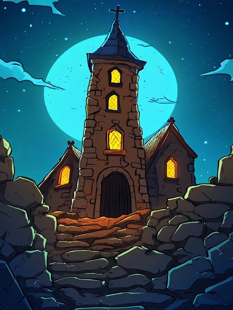 Castle At Night