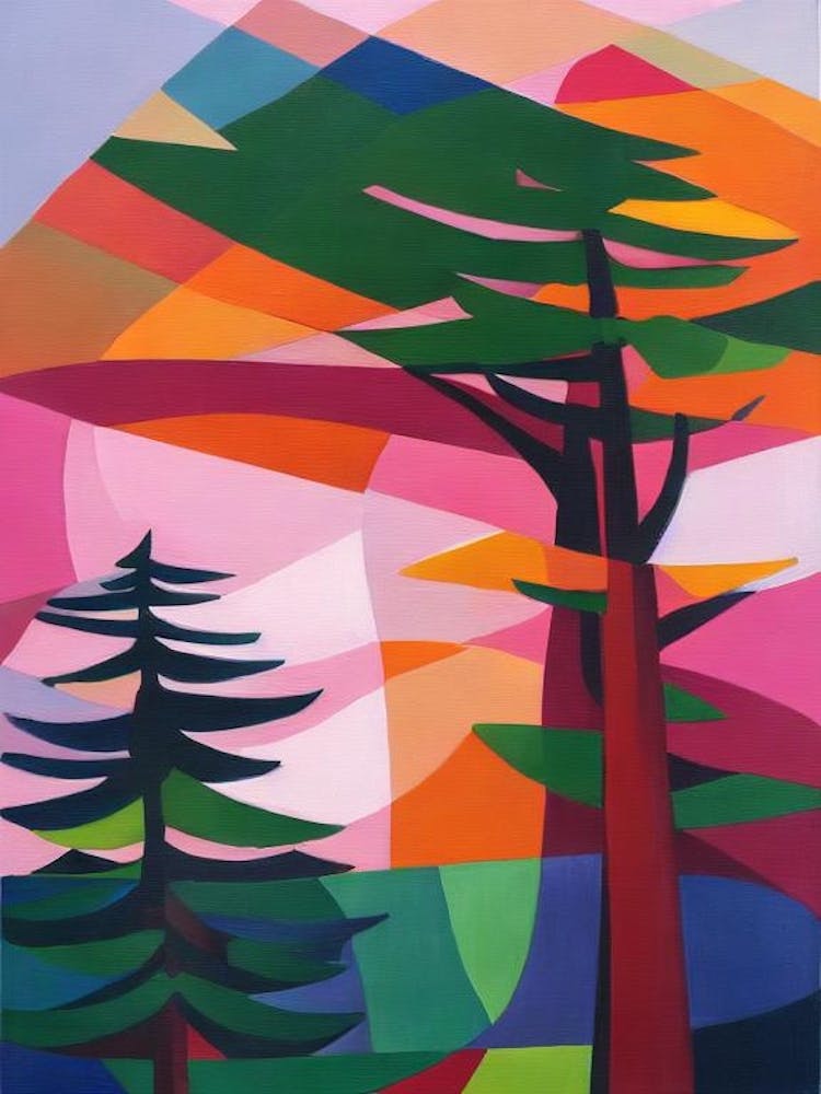 Balsam Fir Tree Cubist
