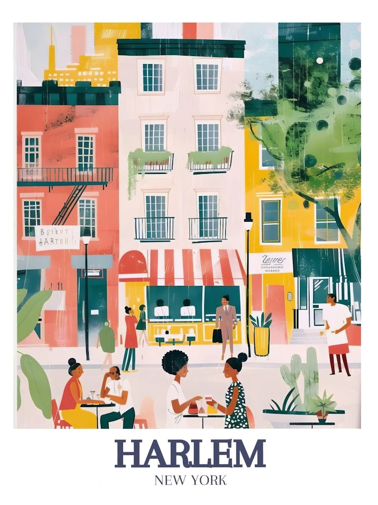 Harlem 125th Street Art Harlem Poster 125th Street Poster Harlem Wall Art Harlem Print Harlem Souvenir