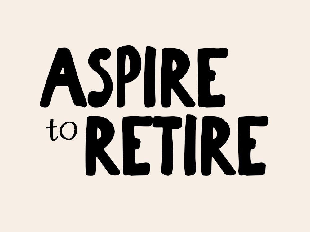 Aspire To Retire | Black and Cream
